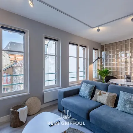 Les Armateurs Charming Gem In The Center Private Parking 2 Guest 翁弗勒尔